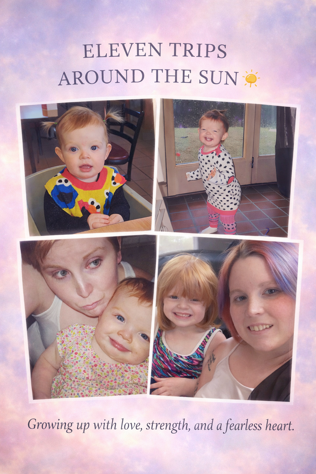 Eleven trips around the sun collage