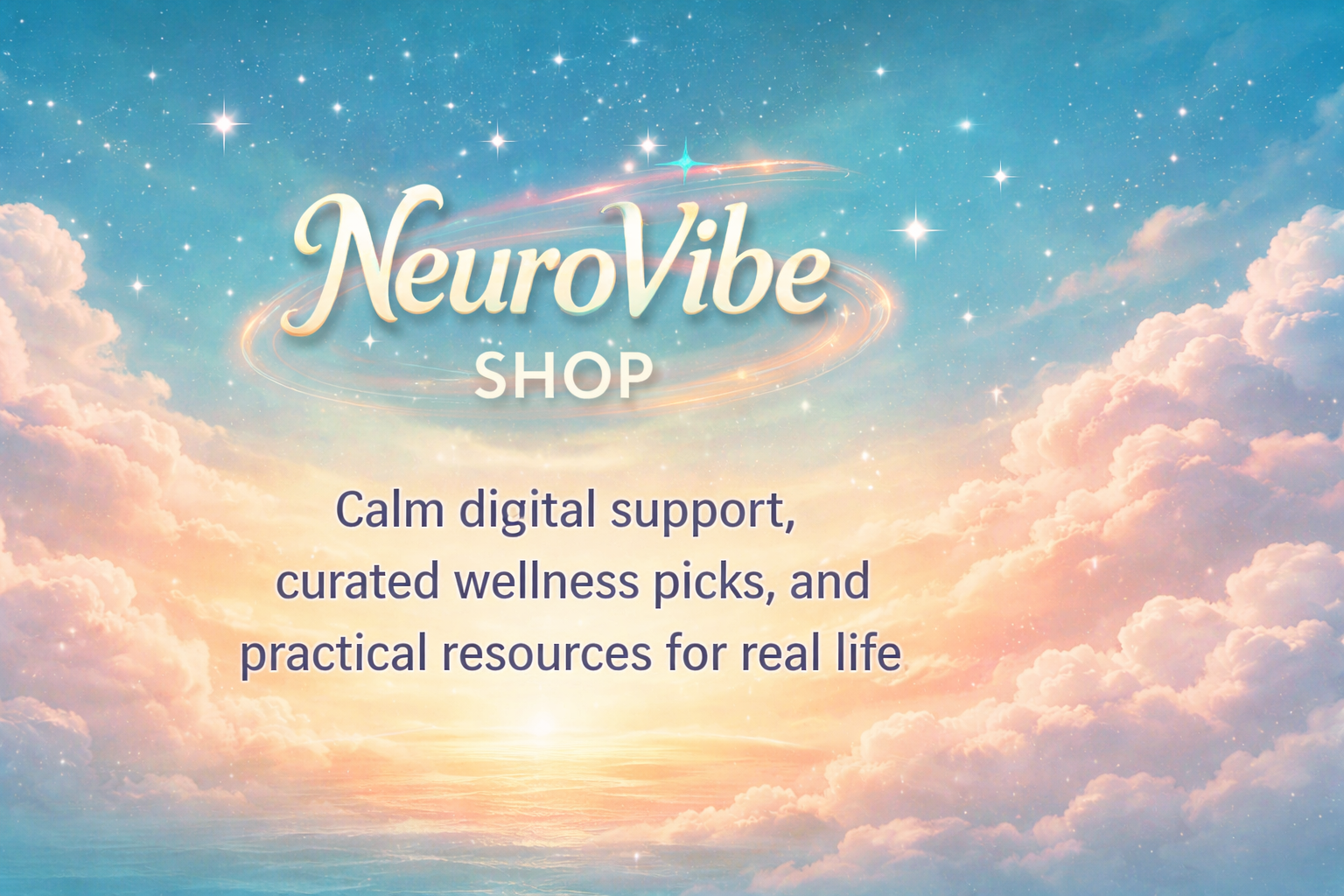 The NeuroVibe Shop – calm digital support and wellness resources
