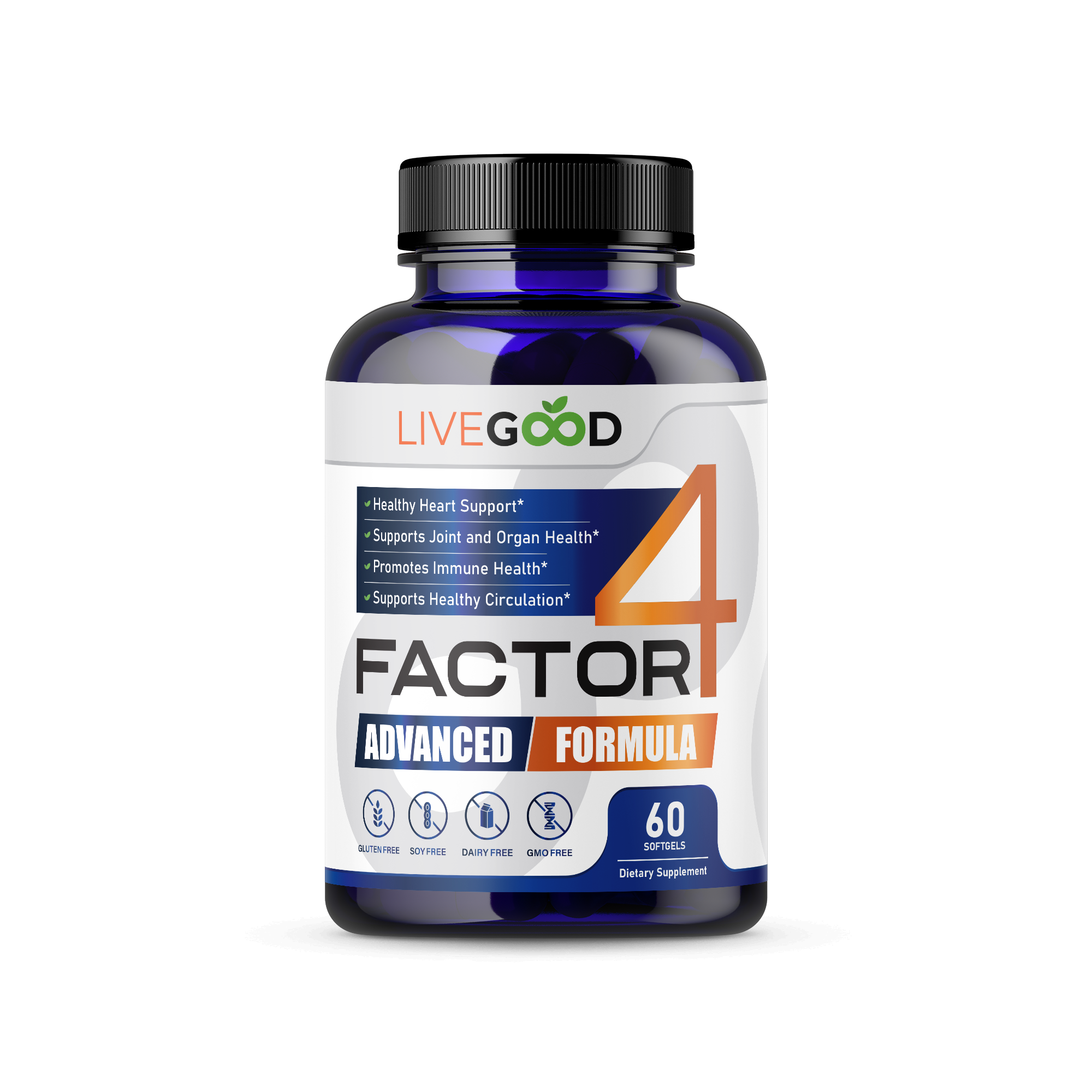 LiveGood Factor4 Advanced Inflammation Management supplement