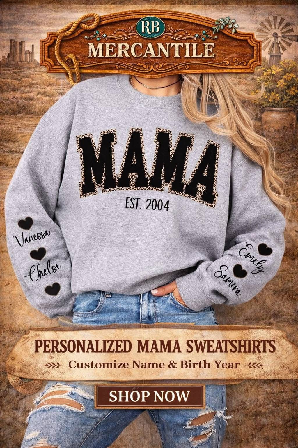 Custom mama sweatshirt